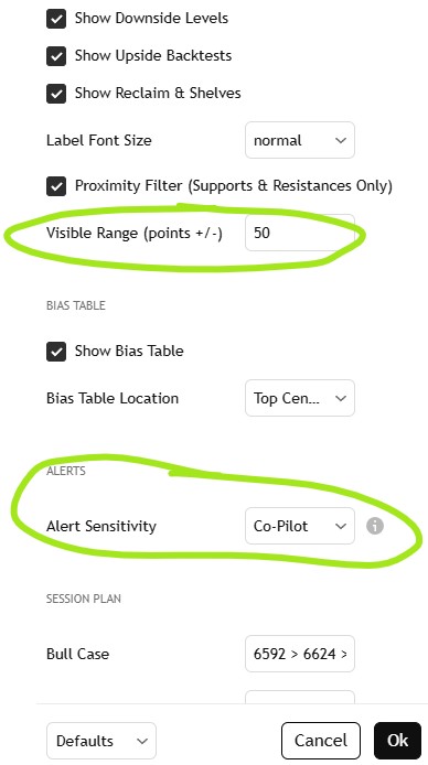 Visible range setting in TradingView Inputs tab